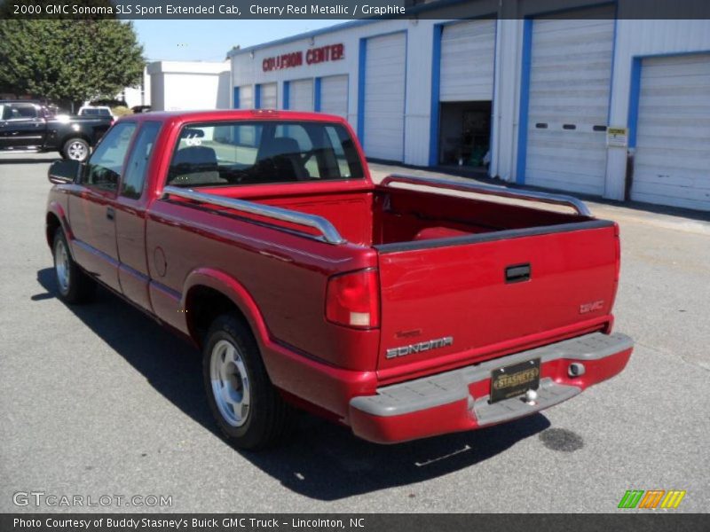Cherry Red Metallic / Graphite 2000 GMC Sonoma SLS Sport Extended Cab
