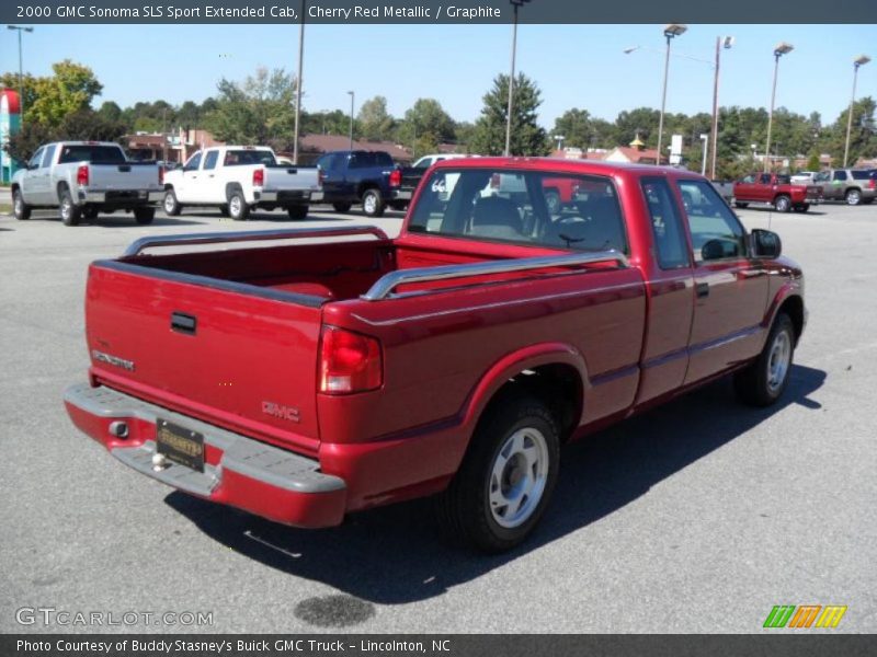 Cherry Red Metallic / Graphite 2000 GMC Sonoma SLS Sport Extended Cab
