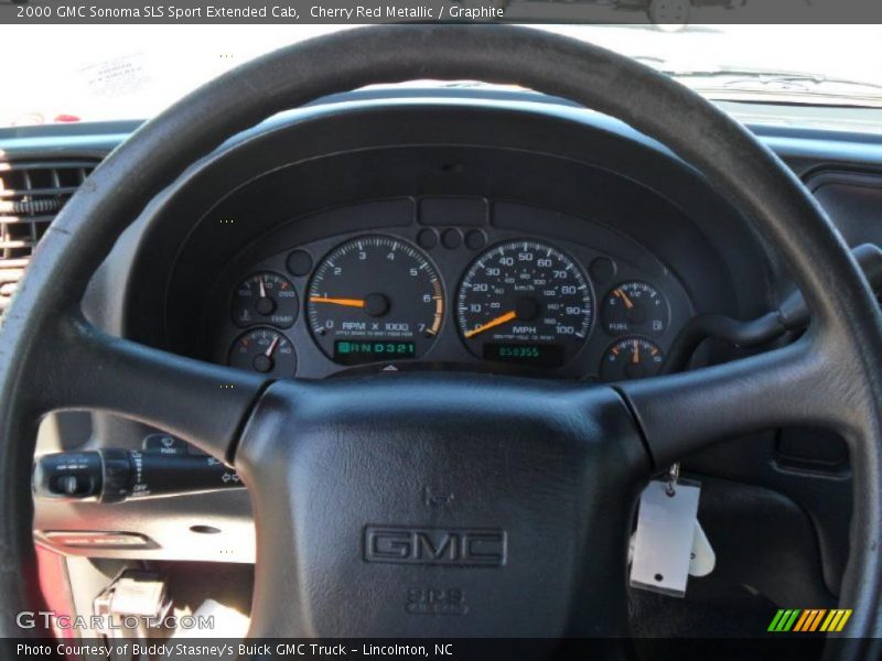 Cherry Red Metallic / Graphite 2000 GMC Sonoma SLS Sport Extended Cab