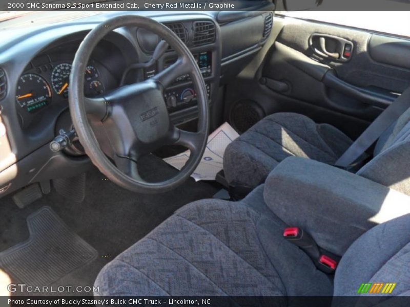 Cherry Red Metallic / Graphite 2000 GMC Sonoma SLS Sport Extended Cab