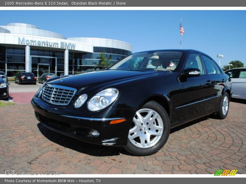 Obsidian Black Metallic / Stone 2005 Mercedes-Benz E 320 Sedan