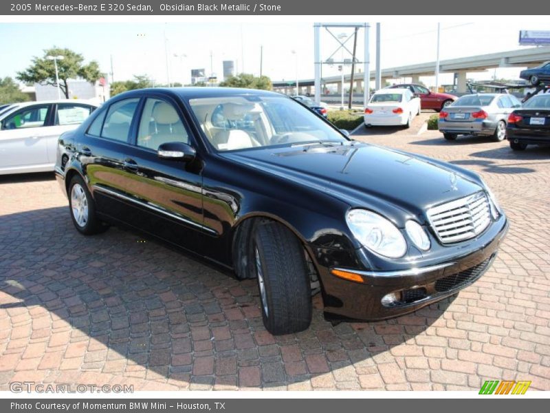 Obsidian Black Metallic / Stone 2005 Mercedes-Benz E 320 Sedan