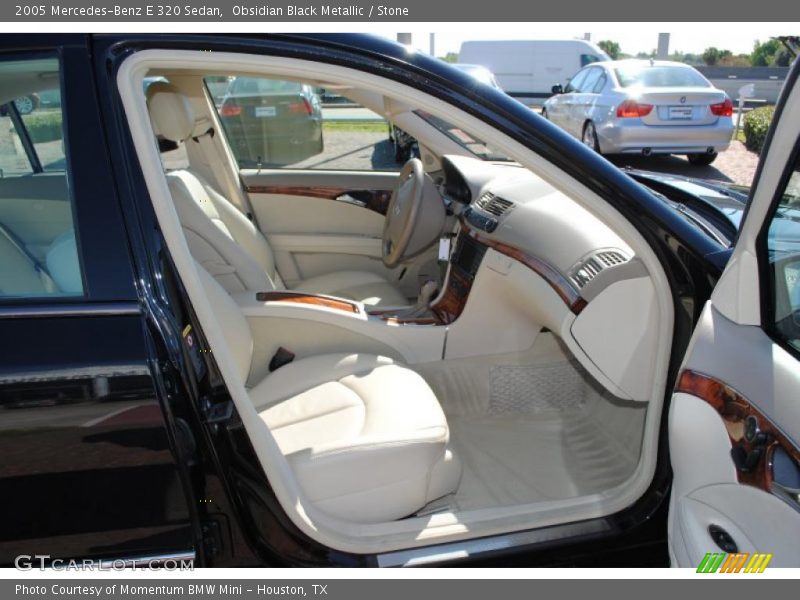 Obsidian Black Metallic / Stone 2005 Mercedes-Benz E 320 Sedan