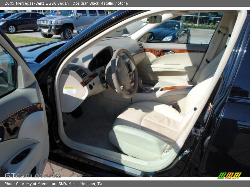 Obsidian Black Metallic / Stone 2005 Mercedes-Benz E 320 Sedan