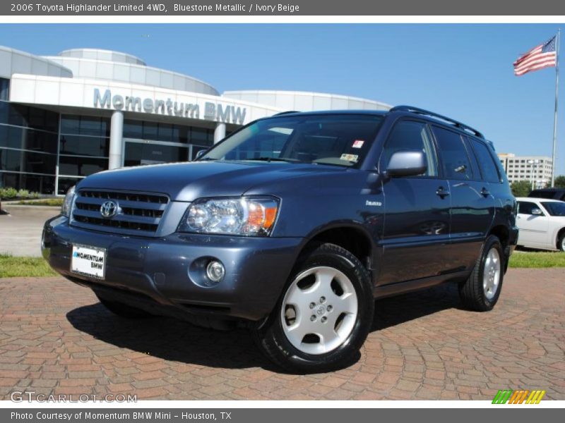 Bluestone Metallic / Ivory Beige 2006 Toyota Highlander Limited 4WD