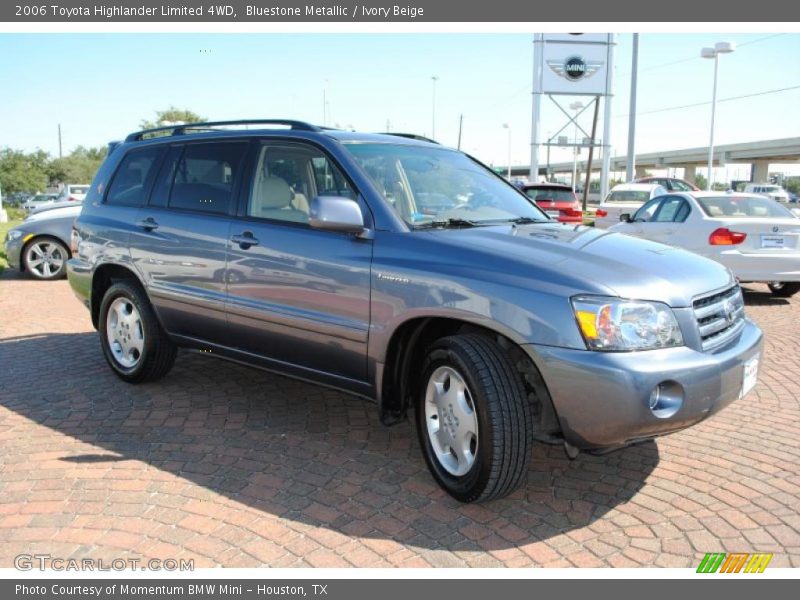 Bluestone Metallic / Ivory Beige 2006 Toyota Highlander Limited 4WD
