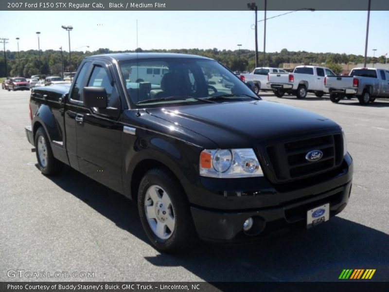 Black / Medium Flint 2007 Ford F150 STX Regular Cab