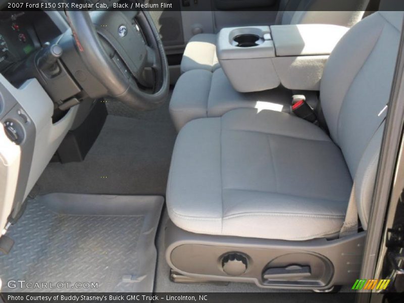 Black / Medium Flint 2007 Ford F150 STX Regular Cab