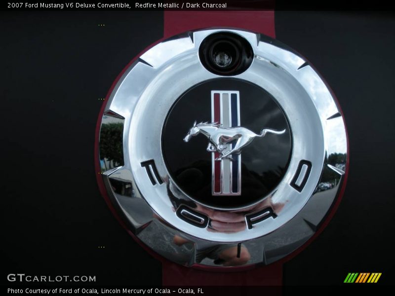 Redfire Metallic / Dark Charcoal 2007 Ford Mustang V6 Deluxe Convertible