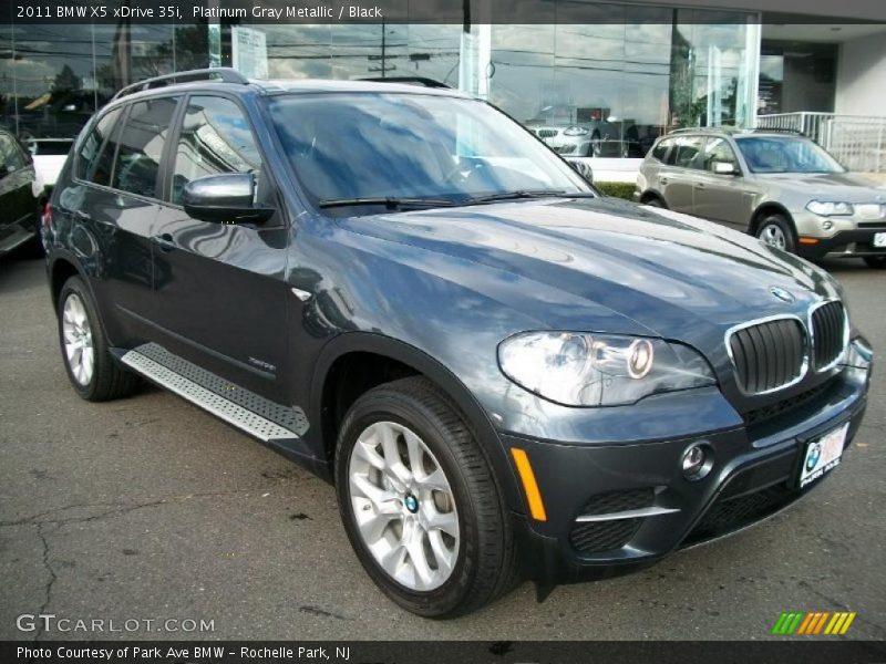 Platinum Gray Metallic / Black 2011 BMW X5 xDrive 35i