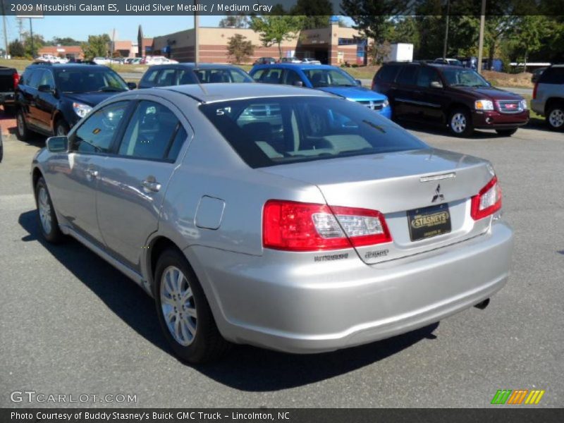 Liquid Silver Metallic / Medium Gray 2009 Mitsubishi Galant ES