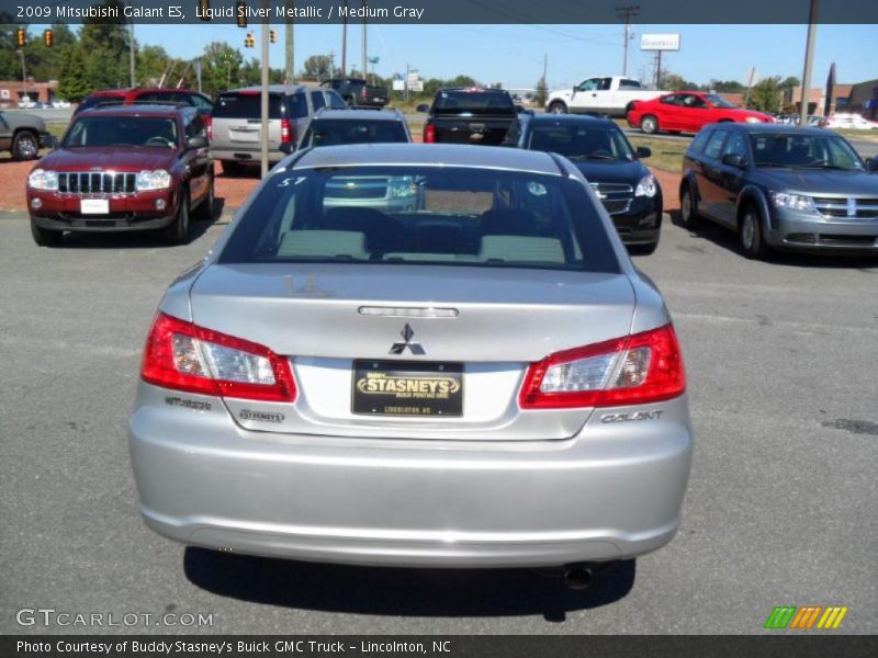 Liquid Silver Metallic / Medium Gray 2009 Mitsubishi Galant ES