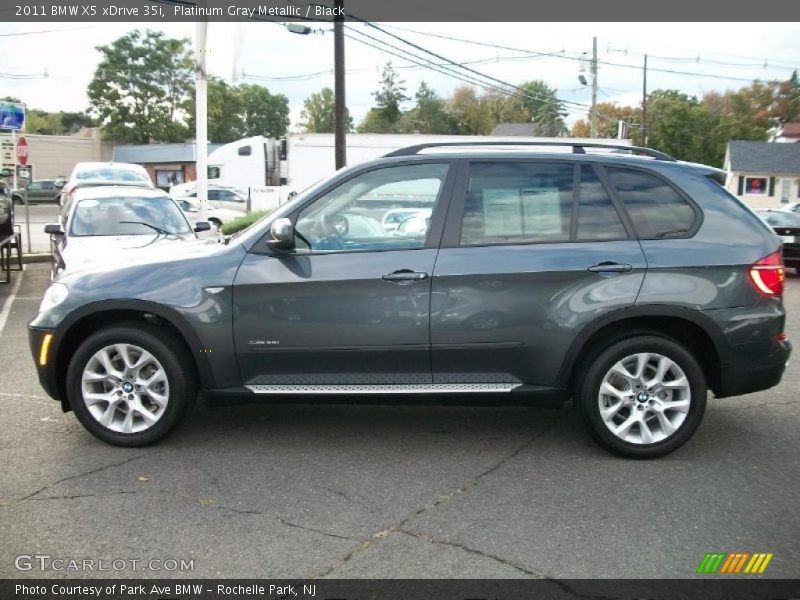 Platinum Gray Metallic / Black 2011 BMW X5 xDrive 35i