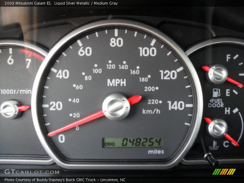 Liquid Silver Metallic / Medium Gray 2009 Mitsubishi Galant ES