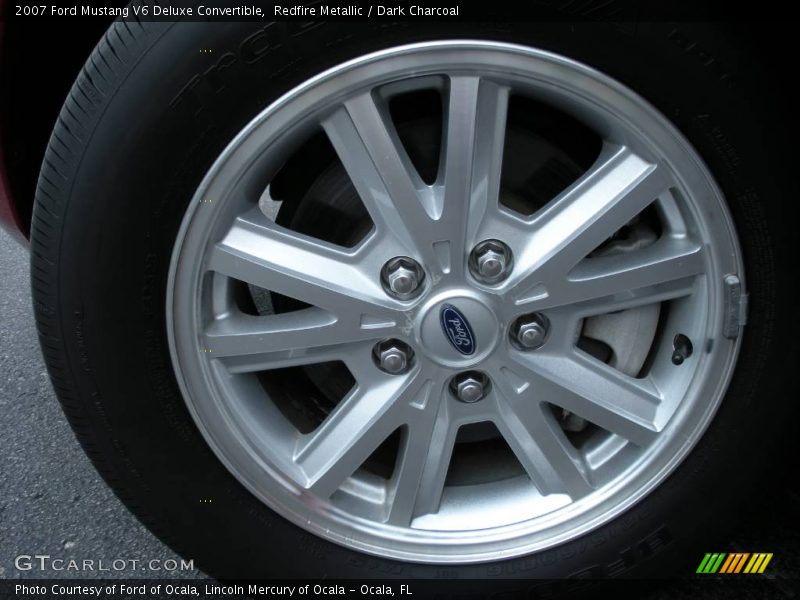 Redfire Metallic / Dark Charcoal 2007 Ford Mustang V6 Deluxe Convertible