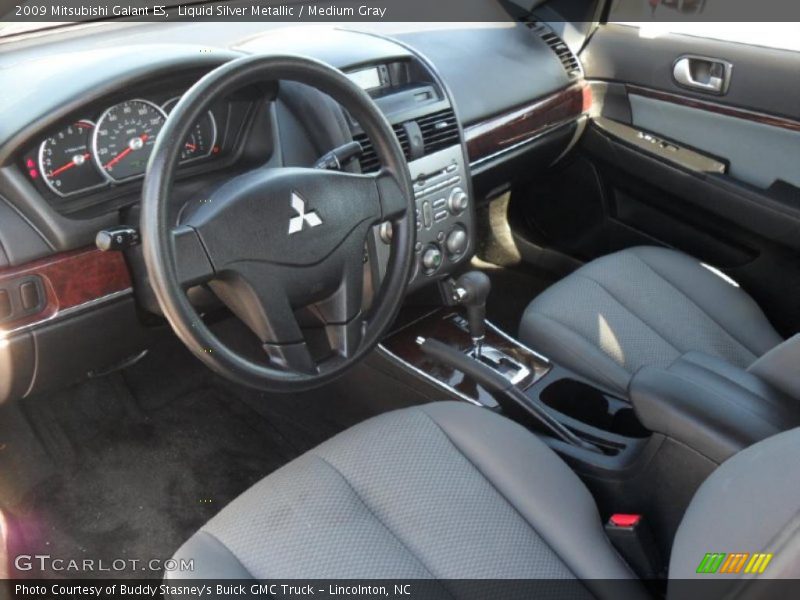 Liquid Silver Metallic / Medium Gray 2009 Mitsubishi Galant ES