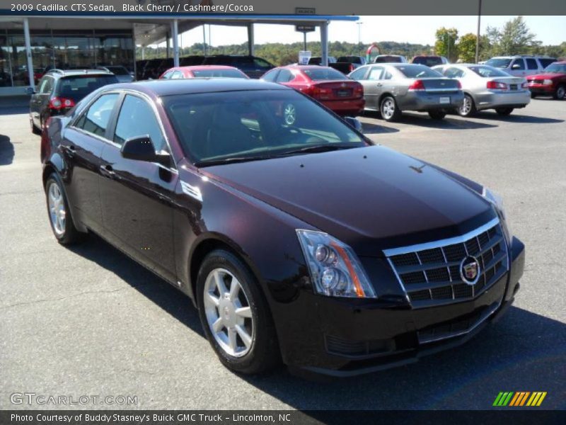 Black Cherry / Cashmere/Cocoa 2009 Cadillac CTS Sedan