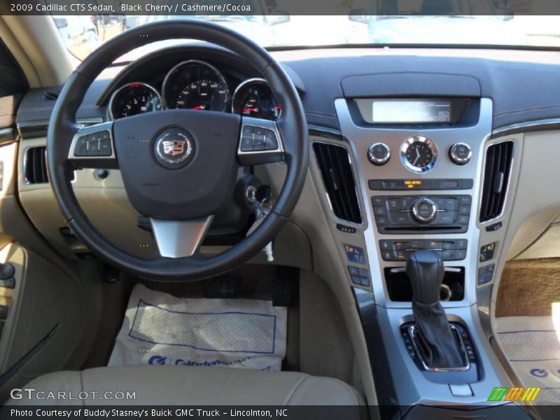 Black Cherry / Cashmere/Cocoa 2009 Cadillac CTS Sedan