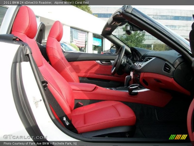 Alpine White / Coral Red 2011 BMW Z4 sDrive30i Roadster