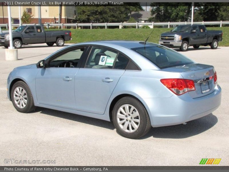 Ice Blue Metallic / Jet Black/Medium Titanium 2011 Chevrolet Cruze LS