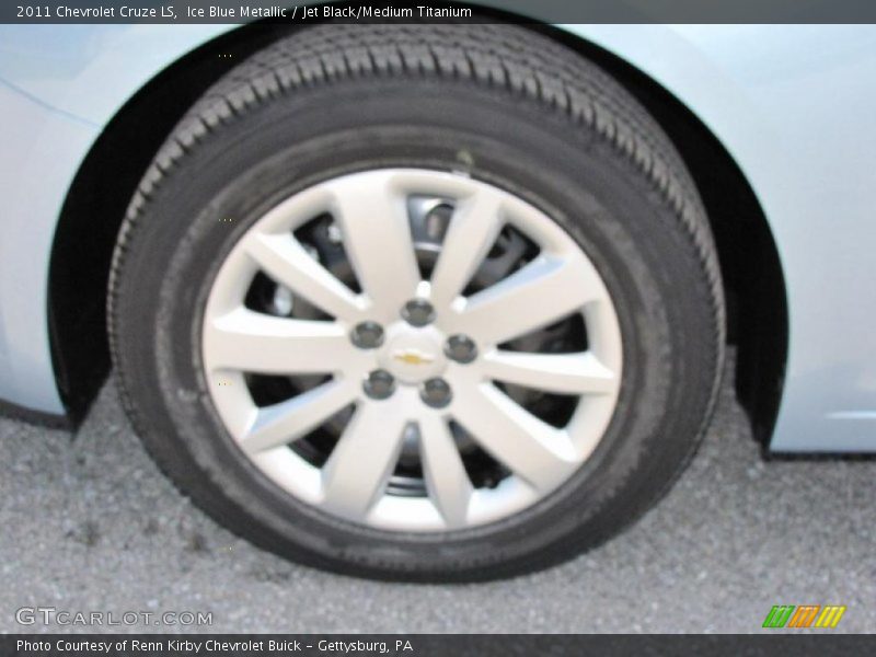 Ice Blue Metallic / Jet Black/Medium Titanium 2011 Chevrolet Cruze LS
