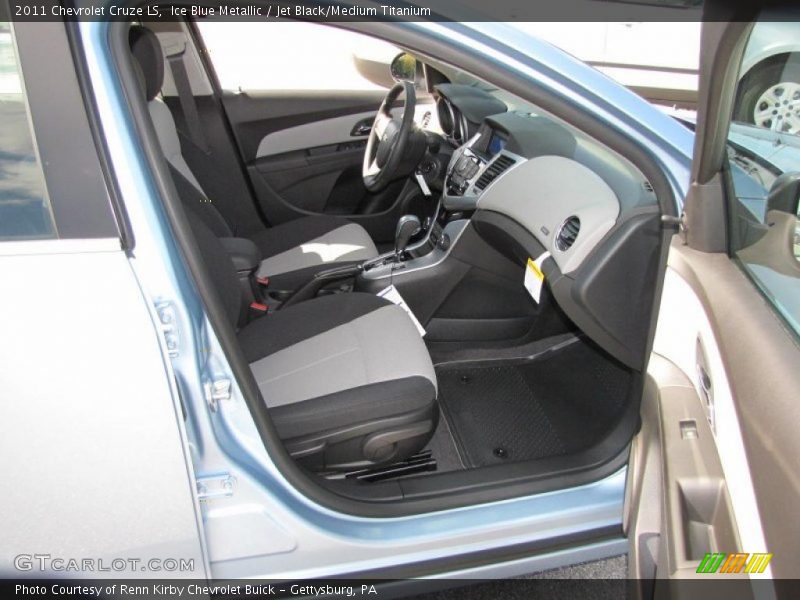Ice Blue Metallic / Jet Black/Medium Titanium 2011 Chevrolet Cruze LS