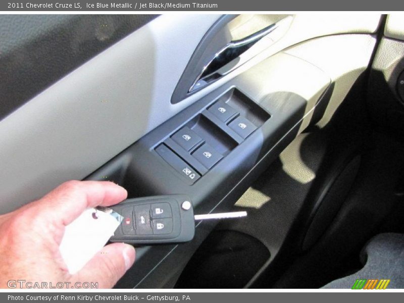 Ice Blue Metallic / Jet Black/Medium Titanium 2011 Chevrolet Cruze LS