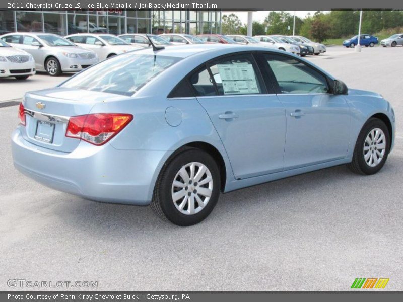 Ice Blue Metallic / Jet Black/Medium Titanium 2011 Chevrolet Cruze LS