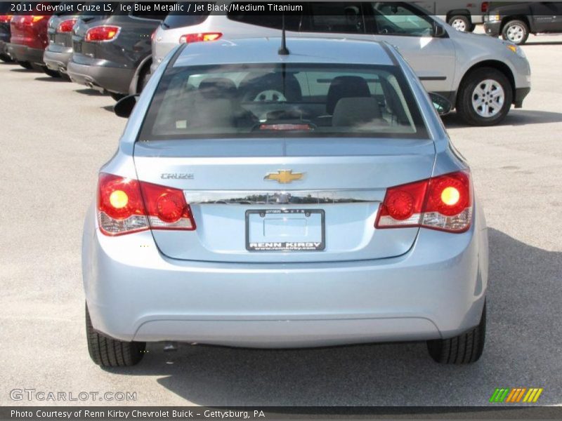 Ice Blue Metallic / Jet Black/Medium Titanium 2011 Chevrolet Cruze LS