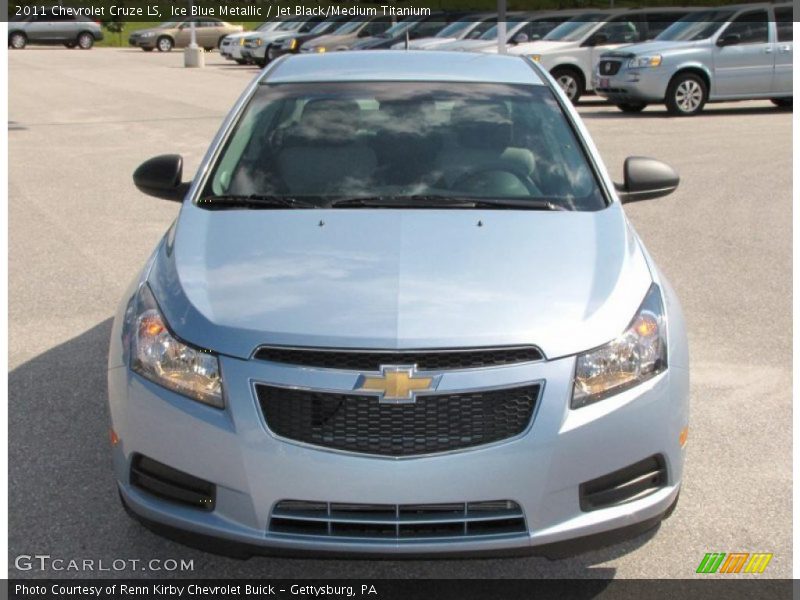 Ice Blue Metallic / Jet Black/Medium Titanium 2011 Chevrolet Cruze LS