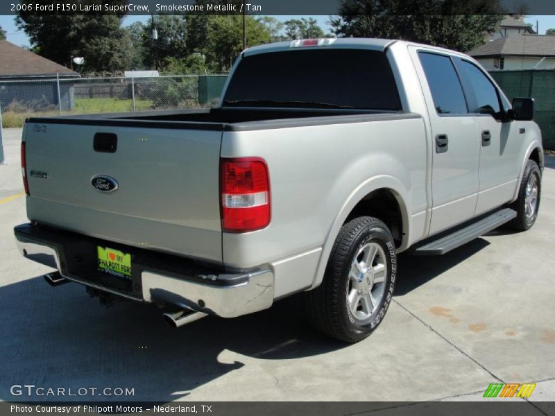Smokestone Metallic / Tan 2006 Ford F150 Lariat SuperCrew