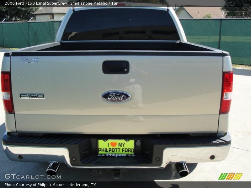 Smokestone Metallic / Tan 2006 Ford F150 Lariat SuperCrew