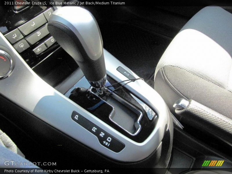 Ice Blue Metallic / Jet Black/Medium Titanium 2011 Chevrolet Cruze LS