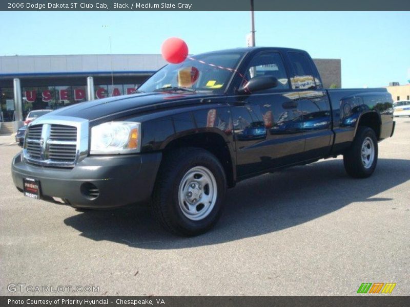 Black / Medium Slate Gray 2006 Dodge Dakota ST Club Cab