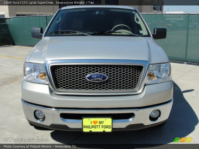 Smokestone Metallic / Tan 2006 Ford F150 Lariat SuperCrew