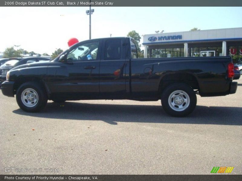 Black / Medium Slate Gray 2006 Dodge Dakota ST Club Cab