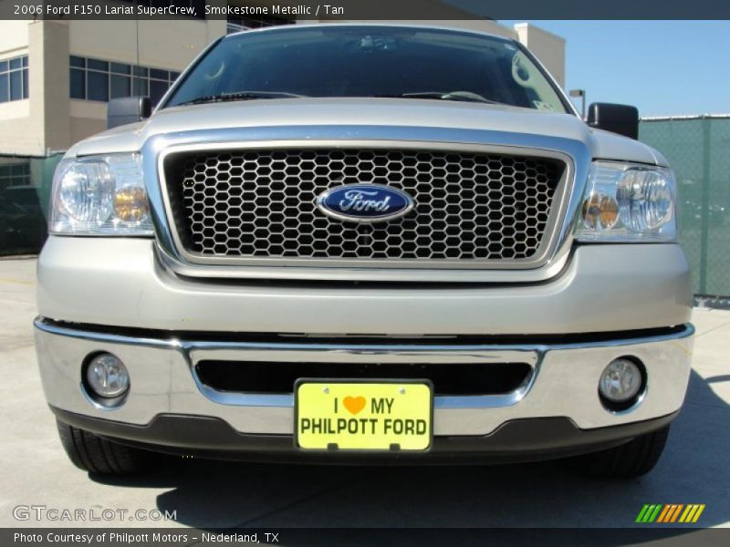 Smokestone Metallic / Tan 2006 Ford F150 Lariat SuperCrew