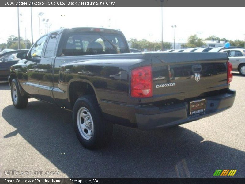 Black / Medium Slate Gray 2006 Dodge Dakota ST Club Cab