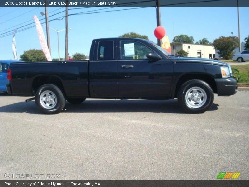 Black / Medium Slate Gray 2006 Dodge Dakota ST Club Cab