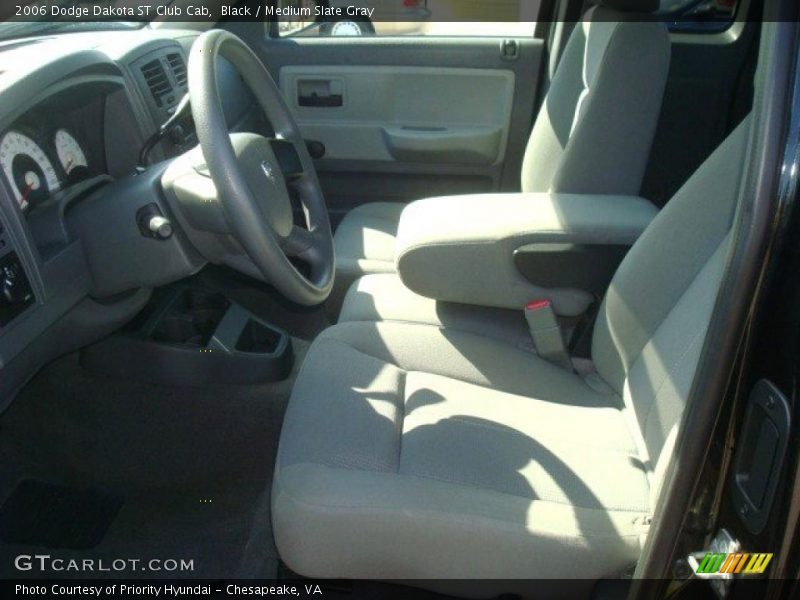 Black / Medium Slate Gray 2006 Dodge Dakota ST Club Cab