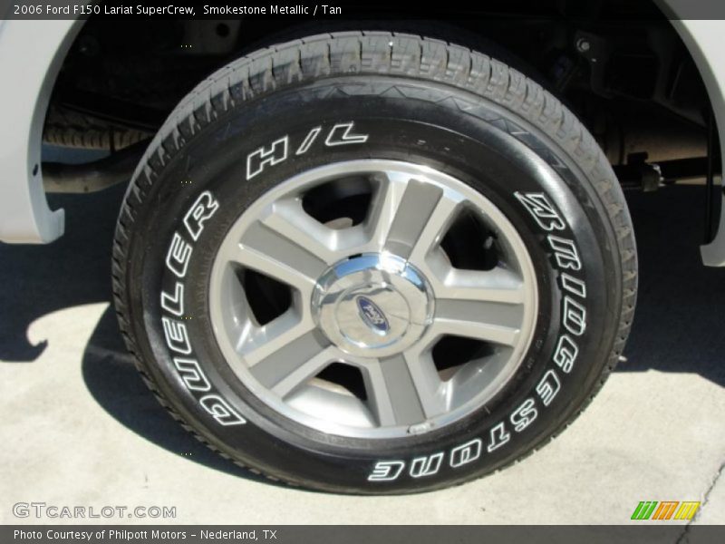 Smokestone Metallic / Tan 2006 Ford F150 Lariat SuperCrew