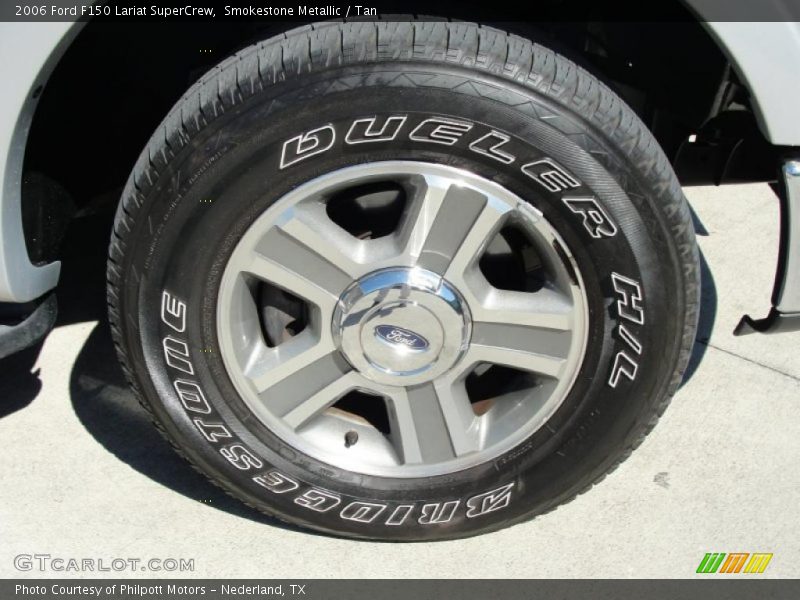 Smokestone Metallic / Tan 2006 Ford F150 Lariat SuperCrew