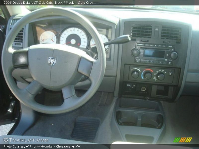 Black / Medium Slate Gray 2006 Dodge Dakota ST Club Cab