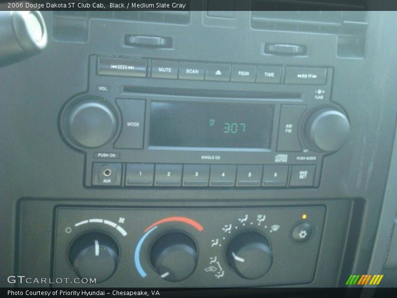 Black / Medium Slate Gray 2006 Dodge Dakota ST Club Cab