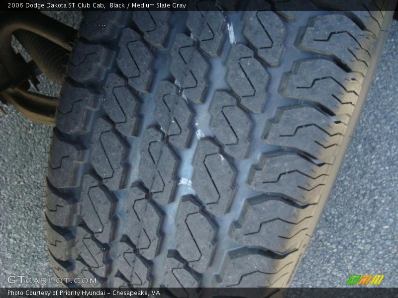 Black / Medium Slate Gray 2006 Dodge Dakota ST Club Cab