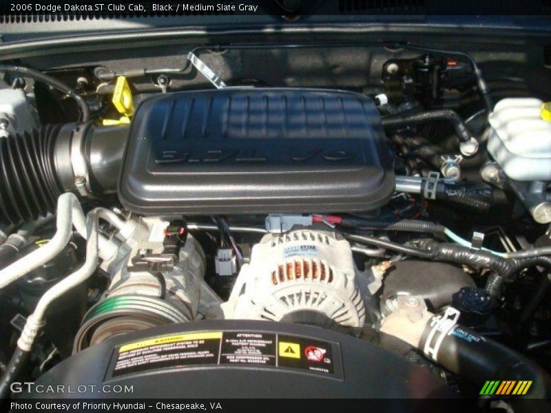 Black / Medium Slate Gray 2006 Dodge Dakota ST Club Cab