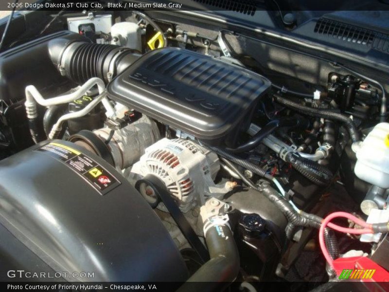Black / Medium Slate Gray 2006 Dodge Dakota ST Club Cab