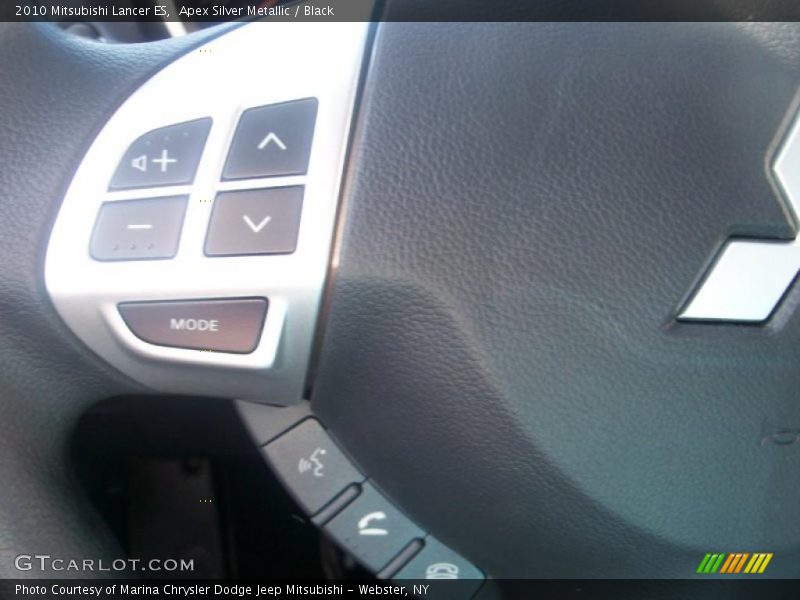 Apex Silver Metallic / Black 2010 Mitsubishi Lancer ES