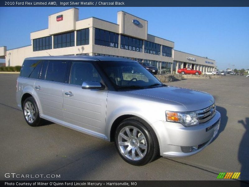 Ingot Silver Metallic / Charcoal Black 2010 Ford Flex Limited AWD