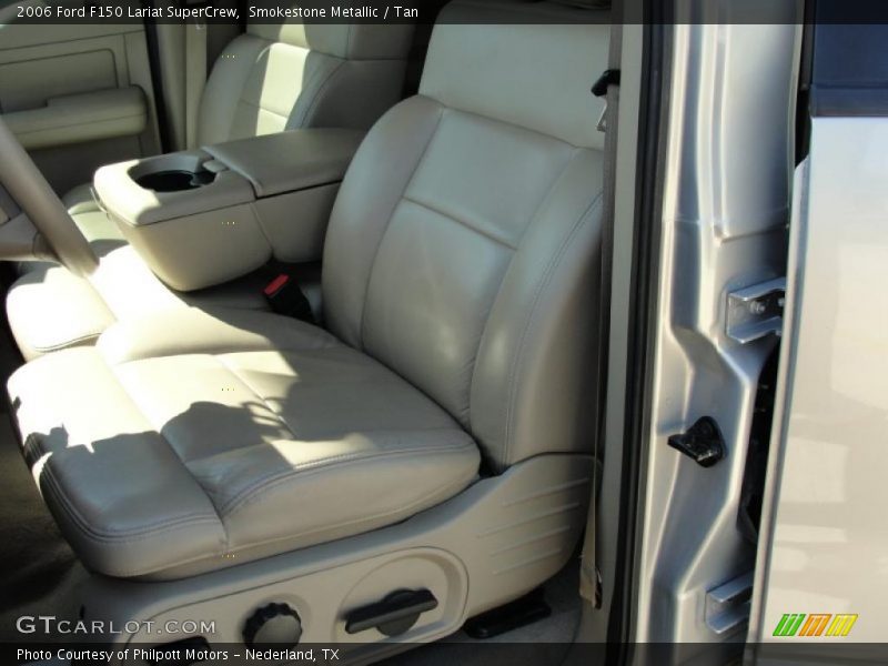Smokestone Metallic / Tan 2006 Ford F150 Lariat SuperCrew